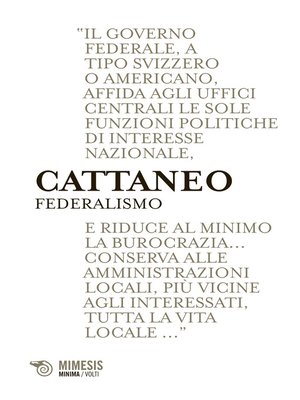 cover image of Federalismo